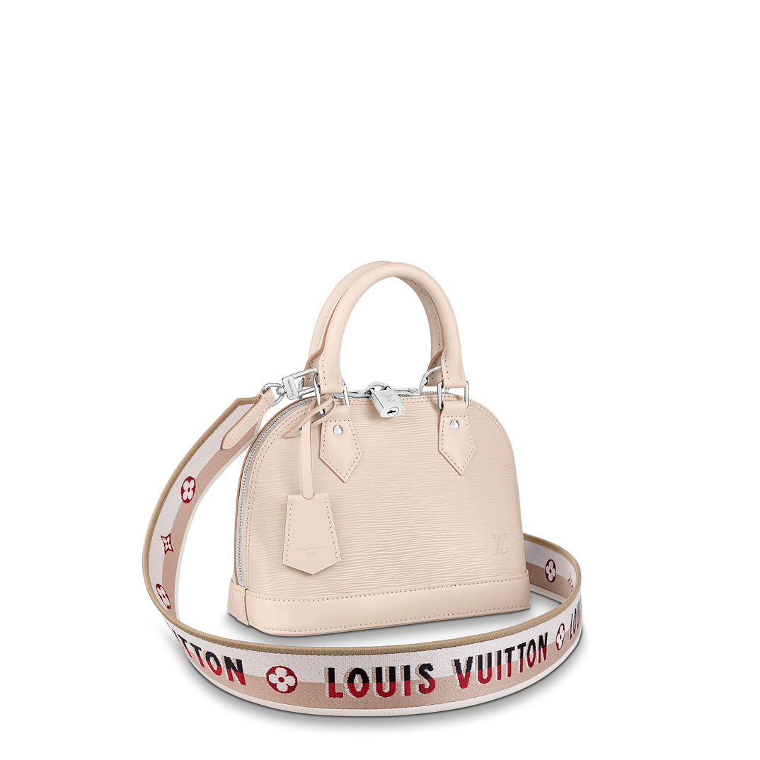 Louis Vuitton ALMA BB Epi Leather Handbag M58706 Quartz White